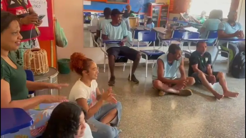 Oficina do projeto Raízes Afroculturais